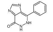 7-phenyl-5,6-dihydroimidazo[4,5-d]pyridazin-4-one结构式