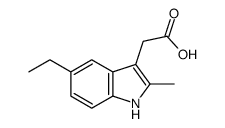 (5-Ethyl-2-methyl-1H-indol-3-yl)acetic acid Structure