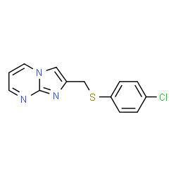 2-(((4-chlorophenyl)thio)methyl)imidazo[1,2-a]pyrimidine结构式