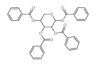 Lyxopyranose,tetrabenzoate, b-D-(8CI) Structure
