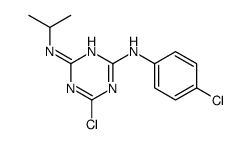 6-chloro-4-N-(4-chlorophenyl)-2-N-propan-2-yl-1,3,5-triazine-2,4-diamine结构式