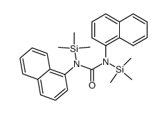 1,3-di(naphthalen-1-yl)-1,3-bis(trimethylsilyl)urea结构式