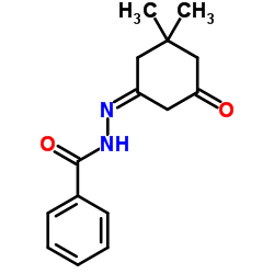 N'-[(1Z)-3,3-Dimethyl-5-oxocyclohexylidene]benzohydrazide Structure