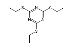 tris-ethylmercapto-[1,3,5]triazine Structure