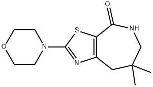 7,7-dimethyl-2-morpholin-4-yl-6,8-dihydro-5H-[1,3]thiazolo[5,4-c]azepin-4-one Structure