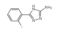 5-(2-fluorophenyl)-4H-1,2,4-triazol-3-amine结构式