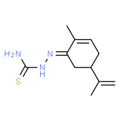 5-isopropenyl-2-methyl-2-cyclohexen-1-one thiosemicarbazone Structure