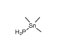 (trimethylstannyl)phosphine Structure