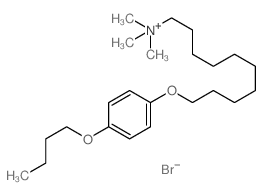 1-Decanaminium,10-(4-butoxyphenoxy)-N,N,N-trimethyl-, bromide (1:1) Structure