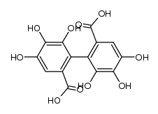 [1,1'-Biphenyl]-2,2'-dicarboxylic acid, 4,4',5,5',6,6'-hexahydroxy-结构式