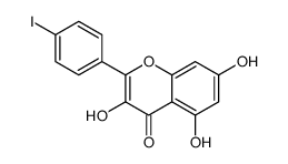 3,5,7-trihydroxy-2-(4-iodophenyl)chromen-4-one结构式