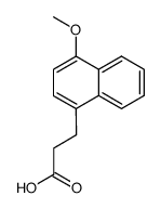4-Methoxy-1-naphthalenepropionic Acid结构式