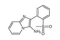 3-Amino-2-[o-(methylsulfonyl)phenyl]imidazo[1,2-a]pyridine Structure