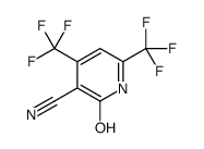 2-oxo-4,6-bis(trifluoromethyl)-1H-pyridine-3-carbonitrile结构式