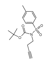 N-(tert-butoxycarbonyl)-N-but-3-ynyl-4-methylbenzenesulfonamide Structure