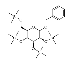 benzyl 2,3,4,6-tetra-O-trimethylsilylmannoside Structure