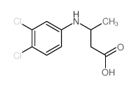 Butanoic acid,3-[(3,4-dichlorophenyl)amino]- Structure