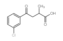 2-METHYL-4-OXO-4-(3'-CHLOROPHENYL)BUTYRIC ACID structure