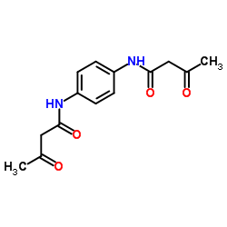 1,4-bis(3-oxobutanamido)benzene structure