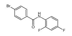 4-Bromo-N-(2,4-difluorophenyl)benzamide结构式