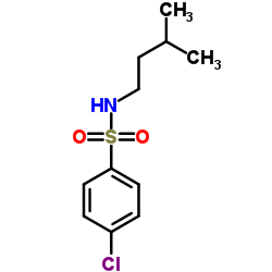 4-Chloro-N-(3-methylbutyl)benzenesulfonamide结构式