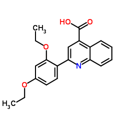 2-(2,4-DIETHOXY-PHENYL)-QUINOLINE-4-CARBOXYLIC ACID structure
