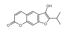 3-hydroxy-2-isopropyl-furo[3,2-g]chromen-7-one Structure