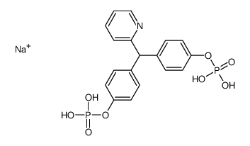 sodium,[4-[(4-phosphonooxyphenyl)-pyridin-2-ylmethyl]phenyl] dihydrogen phosphate结构式