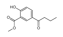 2-hydroxy-5-butyryl-benzoic acid methyl ester结构式
