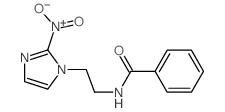 Benzamide,N-[2-(2-nitro-1H-imidazol-1-yl)ethyl]- Structure