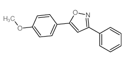 Isoxazole, 5- (4-methoxyphenyl)-3-phenyl- structure