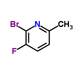 2-溴-3-氟-6-甲基吡啶结构式