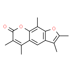 2,3,5,6,9-Pentamethyl-7H-furo[3,2-g]chromen-7-one结构式