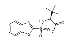 (S)-2-(benzo[d]thiazole-2-sulfonamido)-3,3-dimethylbutanoyl chloride Structure