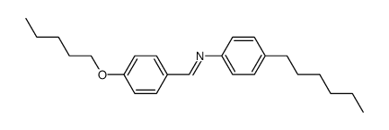 p-Pentyloxybenzylidenep-Hexylaniline结构式