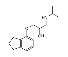 1-[(2,3-Dihydro-1H-inden-4-yl)oxy]-3-[(1-methylethyl)amino]-2-propanol Structure