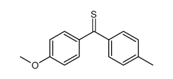 (4-methoxyphenyl)(p-tolyl)methanethione结构式