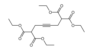 tetraethyl hex-3-yne-1,1,6,6-tetracarboxylate Structure