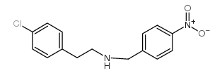 2-(4-chlorophenyl)-N-[(4-nitrophenyl)methyl]ethanamine结构式