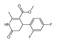 methyl 4-(2,4-difluorophenyl)-2-methyl-6-oxo-1,4,5,6-tetrahydro-3-pyridinecarboxylate结构式