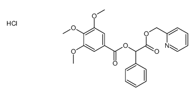 [2-oxo-1-phenyl-2-(pyridin-2-ylmethoxy)ethyl] 3,4,5-trimethoxybenzoate,hydrochloride Structure