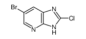 6-溴-2-氯-3H-咪唑并[4,5-b]吡啶结构式