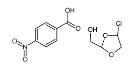 [(2R,4S)-4-chloro-1,3-dioxolan-2-yl]methanol,4-nitrobenzoic acid Structure