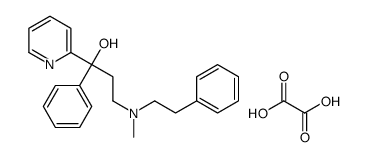3-[methyl(2-phenylethyl)amino]-1-phenyl-1-pyridin-2-ylpropan-1-ol,oxalic acid Structure