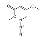 methyl 4-azido-3-methoxybut-2-enoate结构式