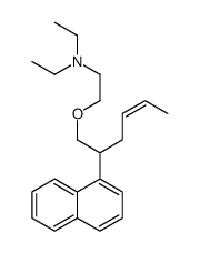 N,N-diethyl-2-(2-naphthalen-1-ylhex-4-enoxy)ethanamine结构式