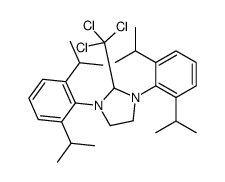 1,3-bis[2,6-di(propan-2-yl)phenyl]-2-(trichloromethyl)imidazolidine Structure