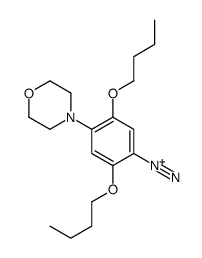 2,5-dibutoxy-4-morpholin-4-ylbenzenediazonium结构式