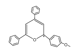 4,6-Diphenyl-2-(4-methoxy-phenyl)-pyrylium结构式