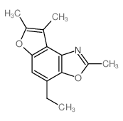 4-ethyl-2,7,8-trimethylfuro[3,2-e][1,3]benzoxazole结构式